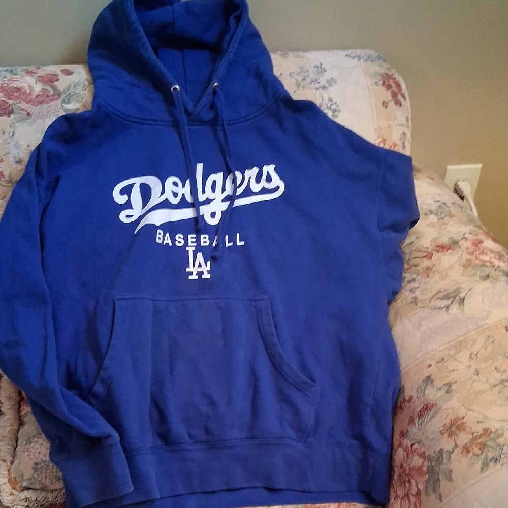 Blue Dodgers Baseball Hoodie